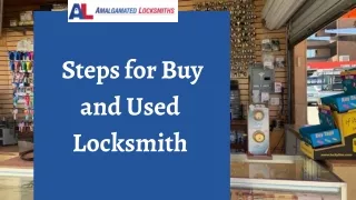 Steps for Buy and Used Locksmith