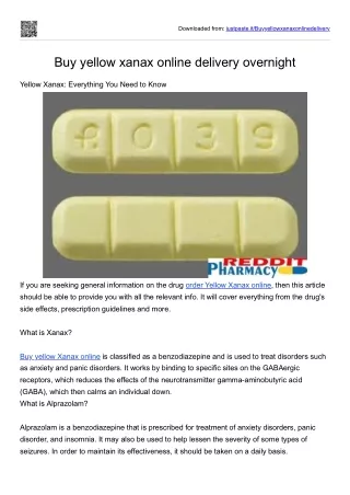 Buy yellow xanax online delivery overnight