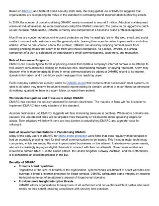 based on dmarc and state of email security 2020