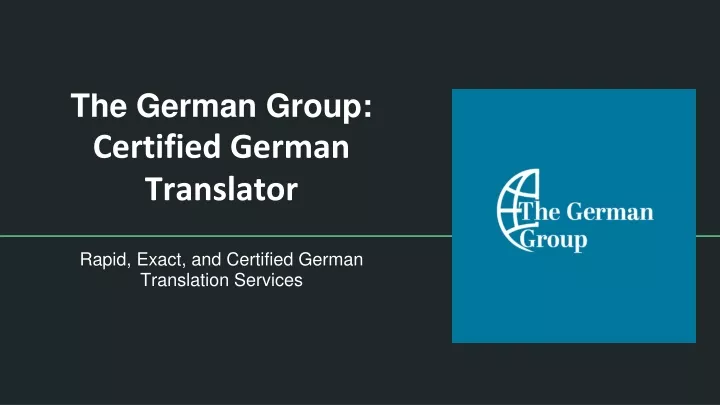 the german group certified german translator