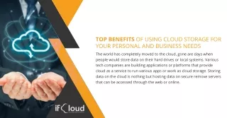 top benefits of using cloud storage for your
