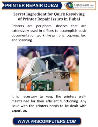 printer repair dubai