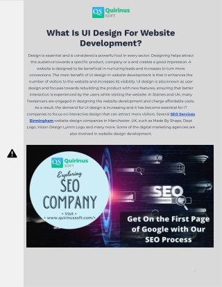 what is ui design for website development