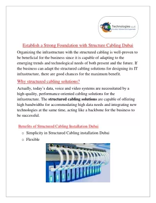 establish a strong foundation with structure