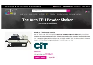 Auto TPU Hot Melt Adhesive Powder Shaker For Screen Print - STS Inks