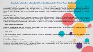 Exactly how to Select a Beneficial Download Website for Anime Video Clip Downloads