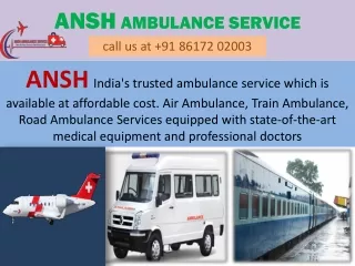 ansh ambulance service ansh india s trusted