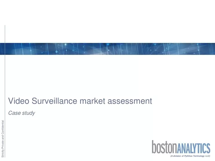 video surveillance market assessment