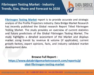 fibrinogen testing market industry trends size