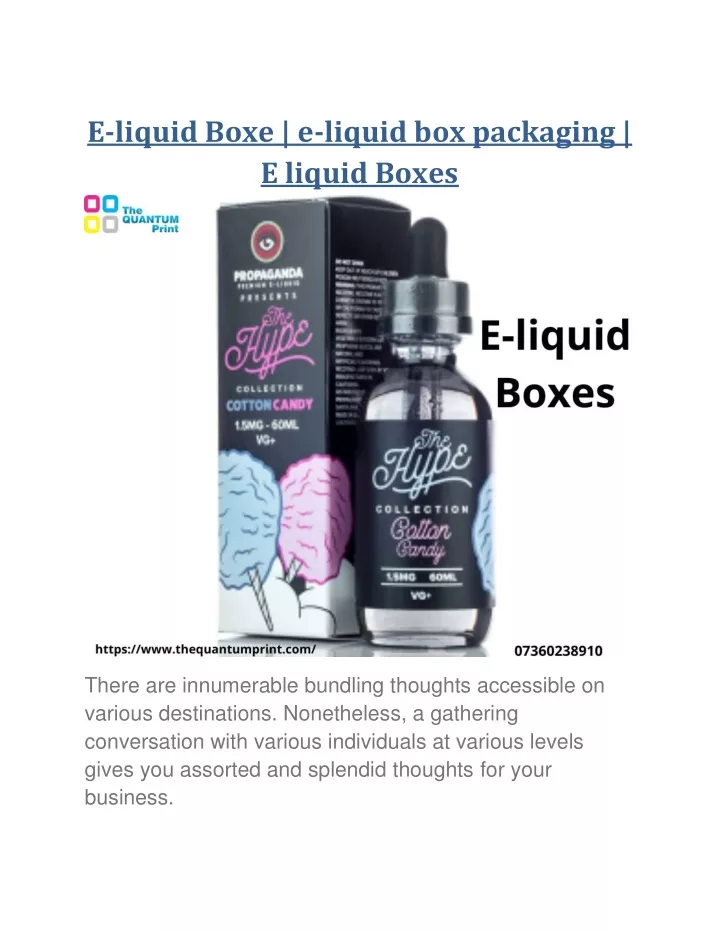 e liquid boxe e liquid box packaging e liquid