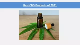 best cbd products of 2021