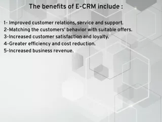 the benefits of e crm include