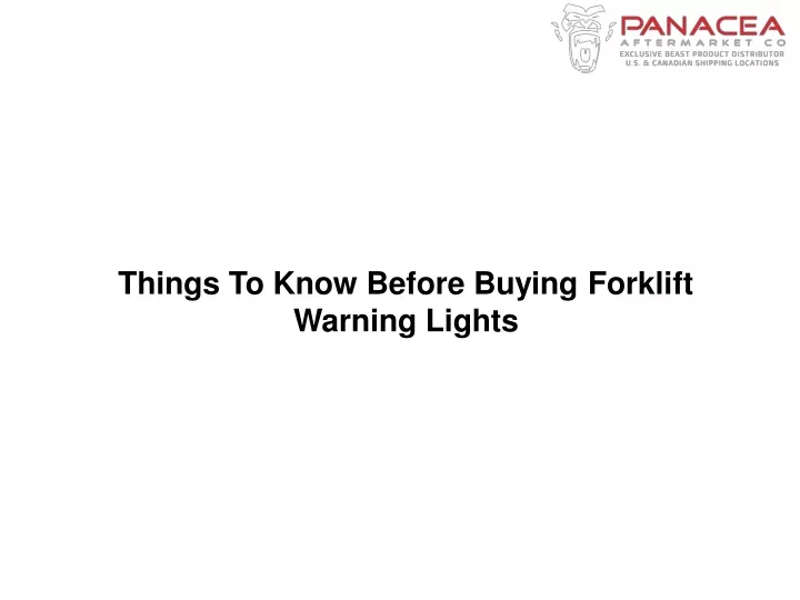 things to know before buying forklift warning