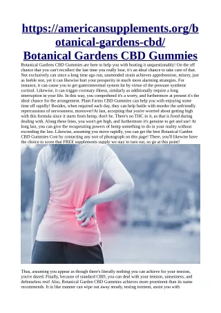 https americansupplements org b otanical gardens