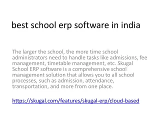 best school erp software in india
