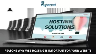 reasons why web hosting is important for your