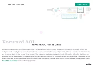 Forward AOL Mail To Gmail