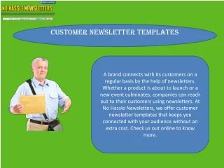 Customer Newsletter Templates