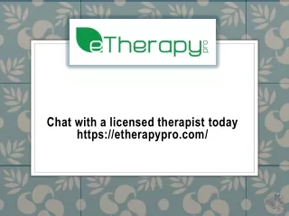 chat with a licensed therapist today https etherapypro com