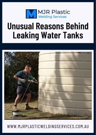 Unusual Reasons Behind Leaking Water Tanks