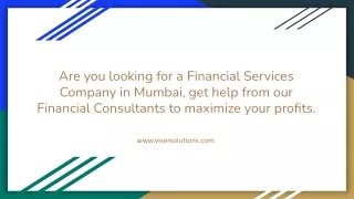 Financial Services Company in Mumbai