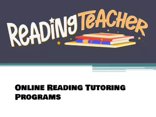 Online Reading Tutoring Programs - Readingteacher.com