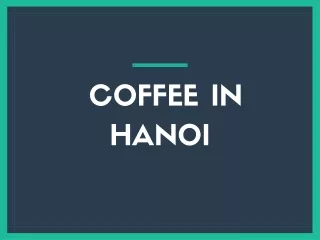 coffee in hanoi