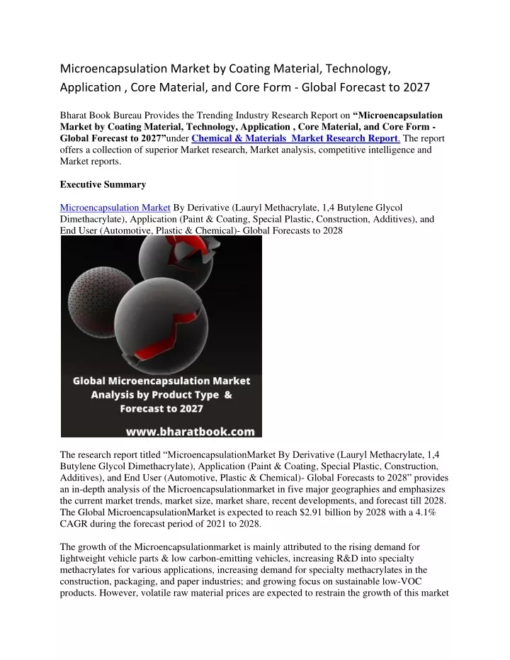microencapsulation market by coating material