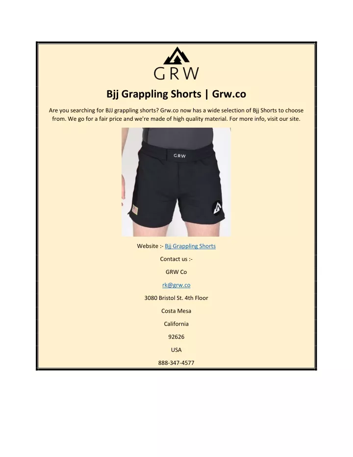 bjj grappling shorts grw co