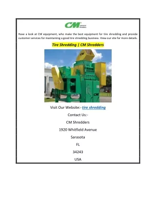 have a look at cm equipment who make the best