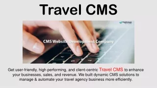 Travel CMS | Content Management System | Travel Agent CMS