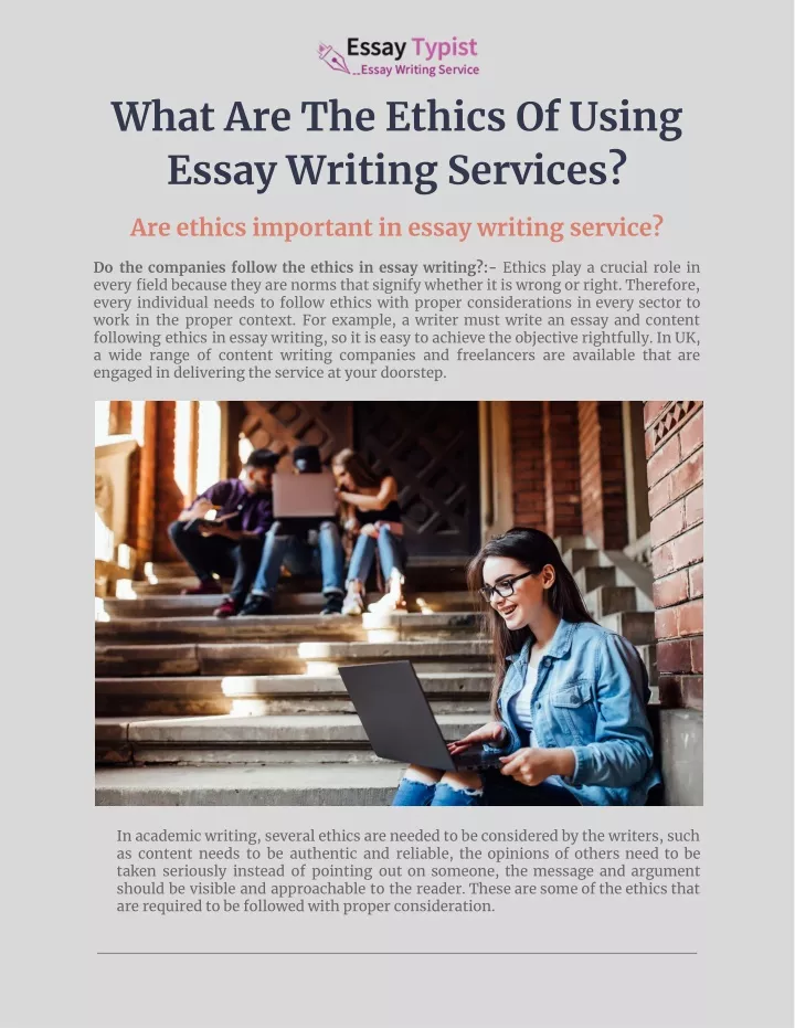 what are the ethics of using essay writing