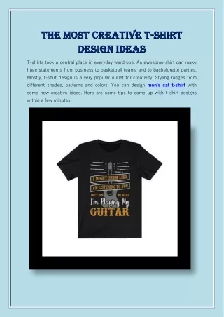The most creative t-shirt design ideas