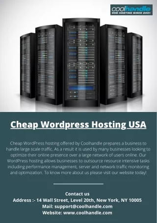 cheap wordpress hosting usa