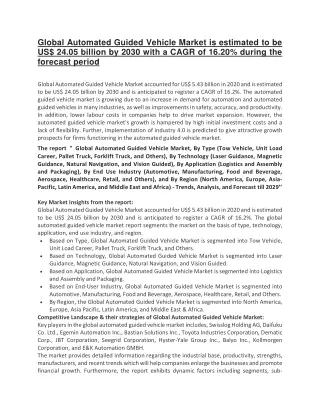 global automated guided vehicle market