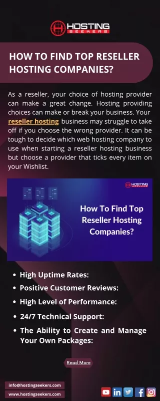 how to find top reseller hosting companies