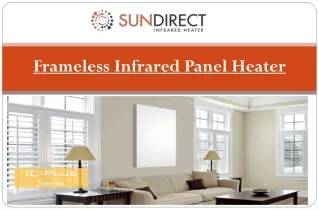 frameless infrared panel heater