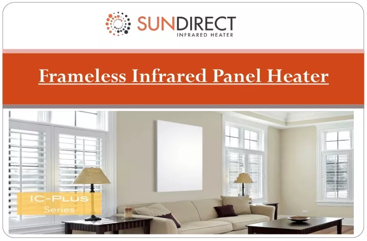 frameless infrared panel heater