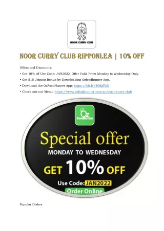 Noor Curry Club Ripponlea JAN2022
