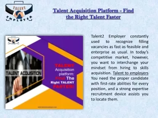 talent acquisition platform find the right talent
