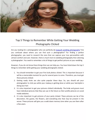Top 5 Things to Remember While Getting Your Wedding Photographs Clicked-converted