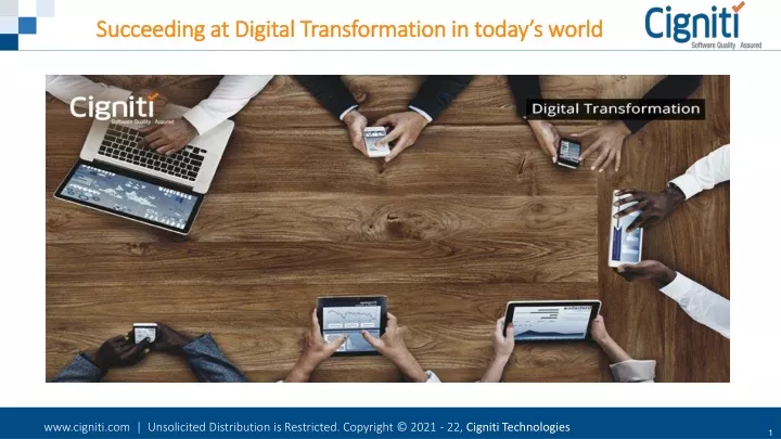 succeeding at digital transformation in today