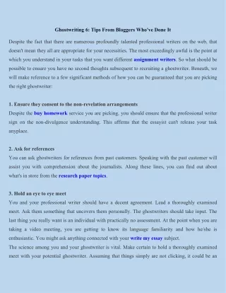 ghostwriting 6 tips from bloggers who ve done it