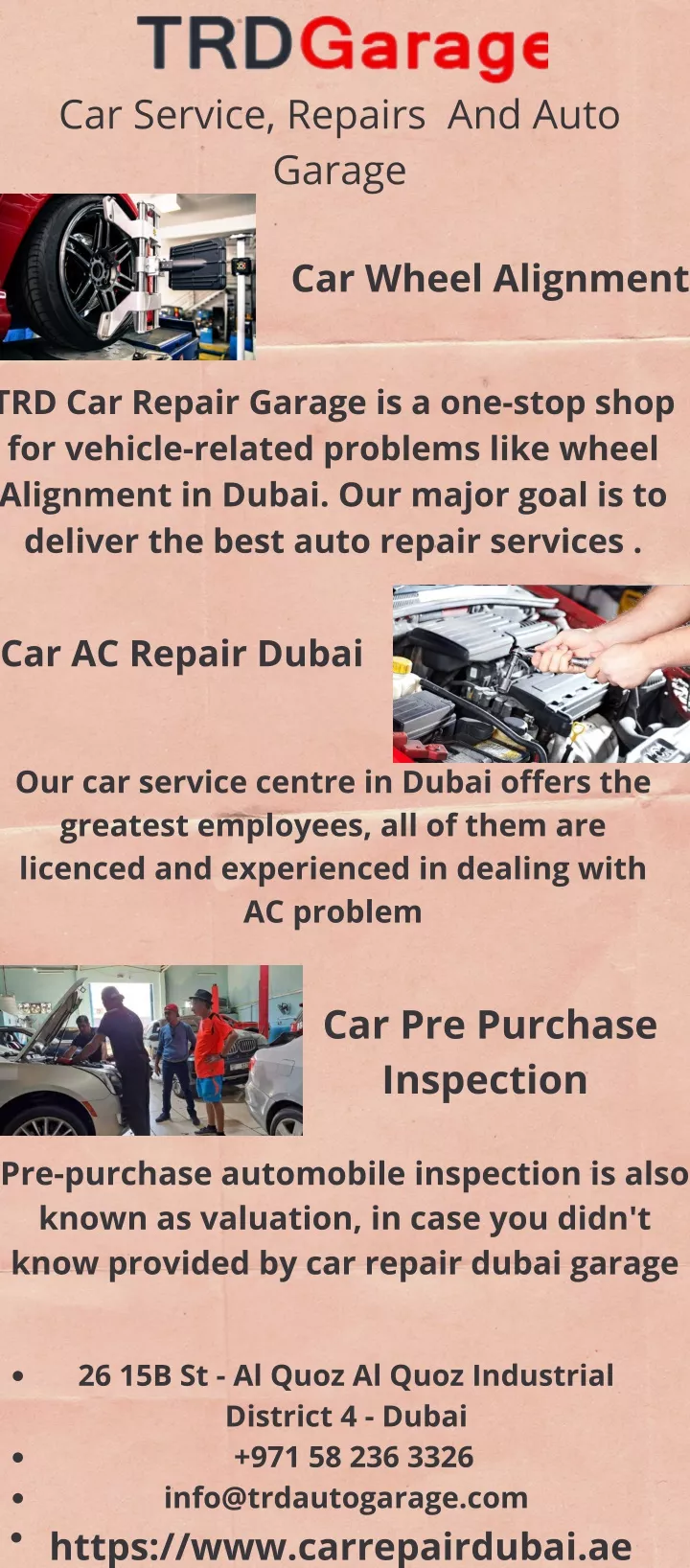 car service repairs and auto garage