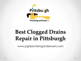 Best Clogged Drains Repair in Pittsburgh - www.pghplumbingandsewers.com