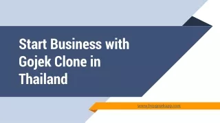 start business with gojek clone in thailand