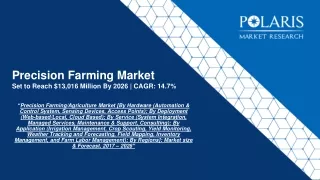 Precision Agriculture Market