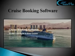 cruise booking software