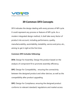 39 common dfx concepts