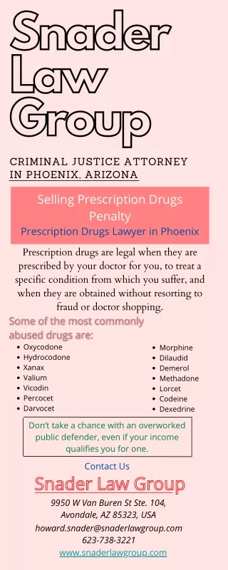Prescription Drugs Lawyer in Phoenix